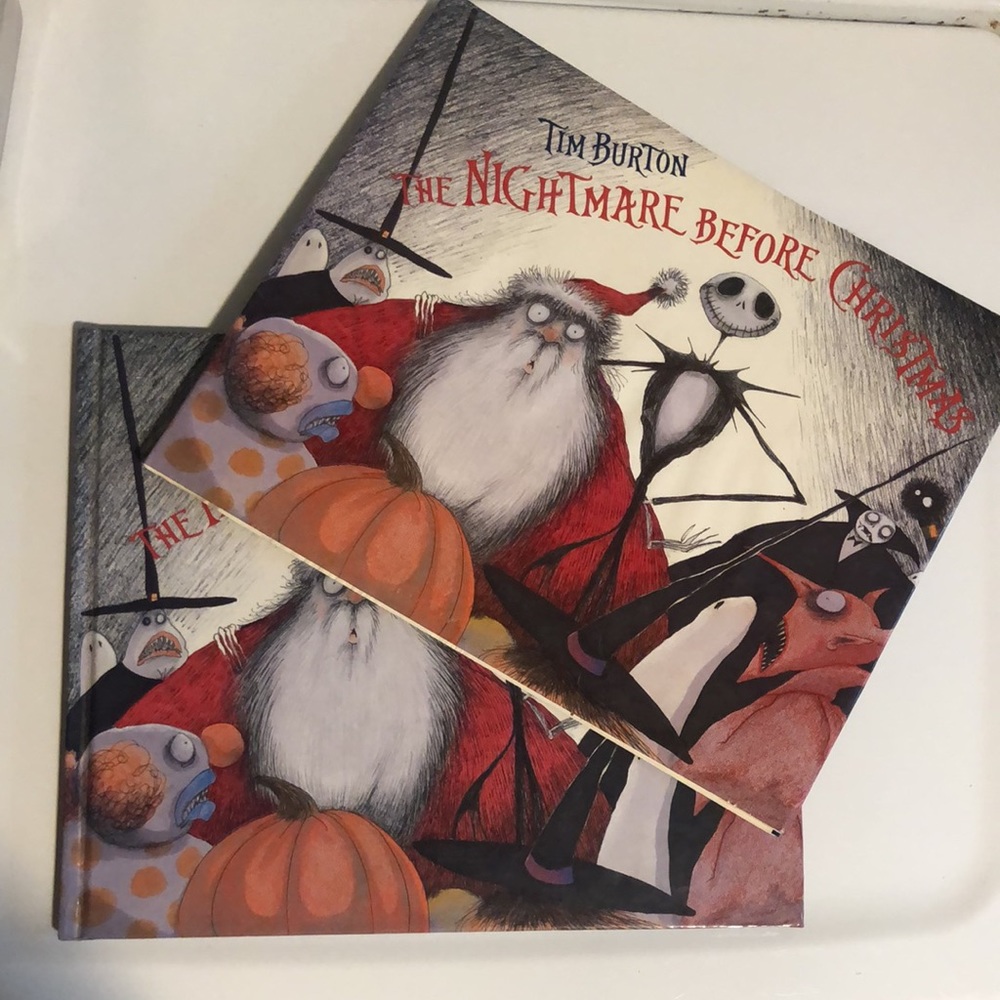 Tim Burton’s Nightmare Before Christmas First Edition Hardcover Illustrated Book